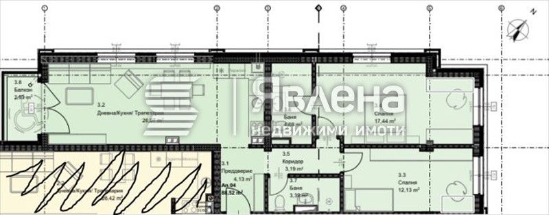 Продава се Тристаен апартамент в София, Овча купел - 105 кв.м за 1661 €/кв.м - Снимка #1
