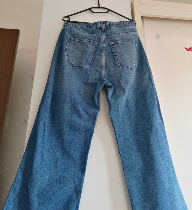 Blugi H&M denim damă HM large size talie cu croiala înaltă