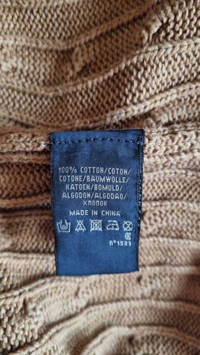 Pulover bej Ralph Lauren, bumbac 100%, marimea L