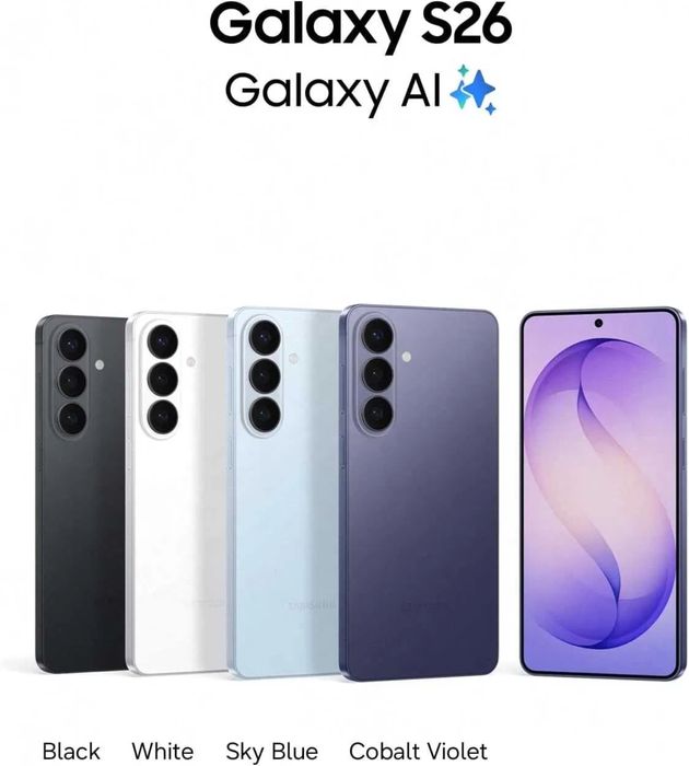Samsung S26 5G 512GB S942 Black / White / Blue / Violet НЕРАЗПЕЧАТАН! Гараниця!