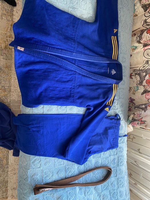 Кимоно адидас синий