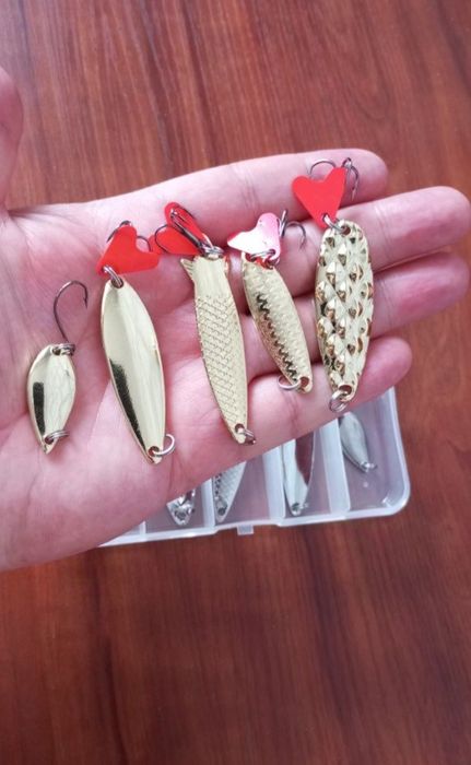 Набор блесен, рыбалка.