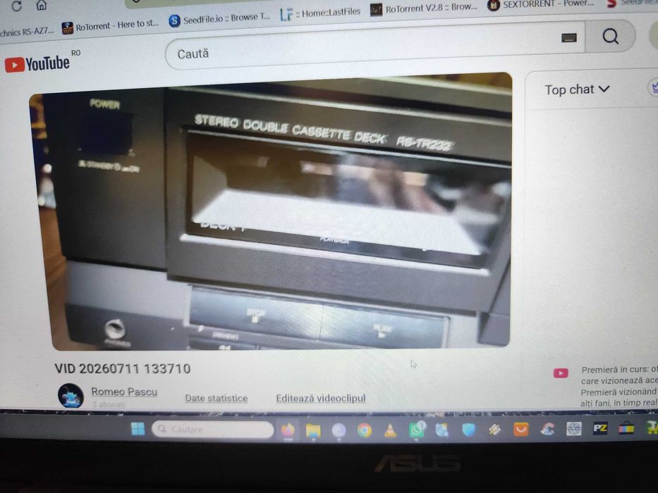 vand Technics tr232 + 10 casete sigilate