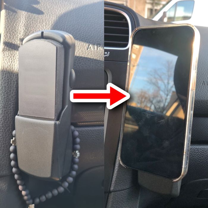 Suport magnetic pentru telefon de pus in carkitul VW