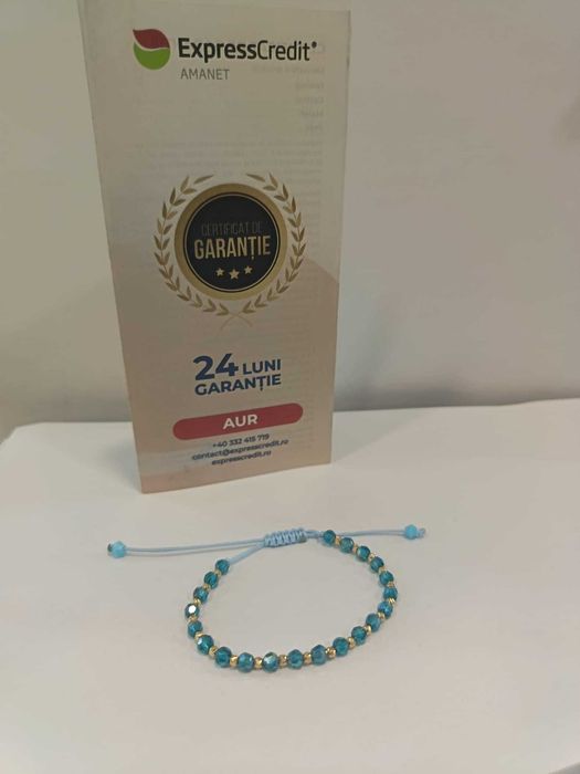 (AG41) Bratara aur, 14k b27096.12.32 Certificat de garantie