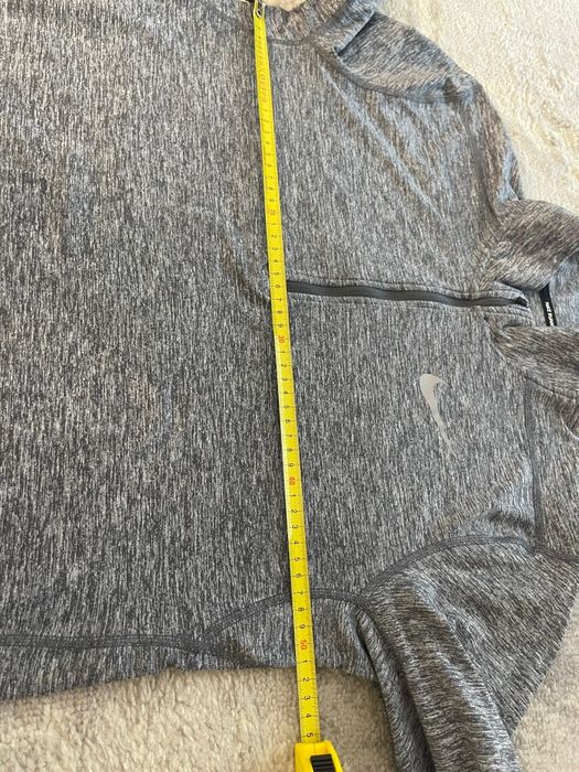 Bluza Nike Running Miler barbati marimea M gri sport fermoar 1/4