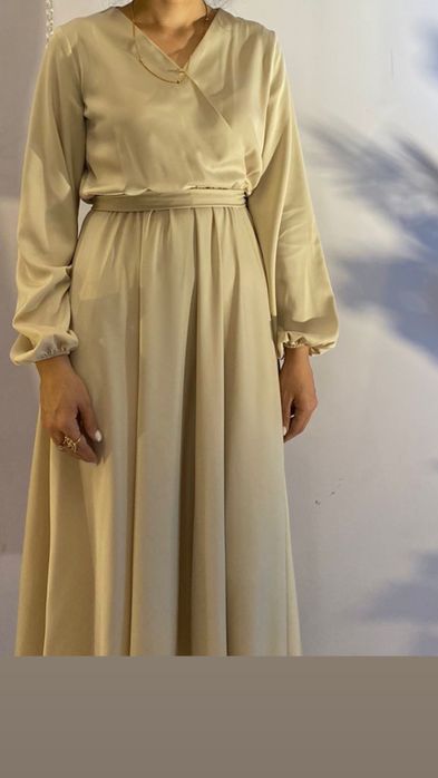 платье белый вечерный