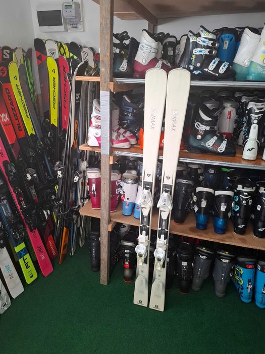 Schiuri 155 cm Salomon S/Max schiuri albe pentru fete sau femei