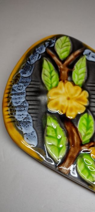 Винтидж керамично плато за сервиране или декорация Vallauris, Франция.