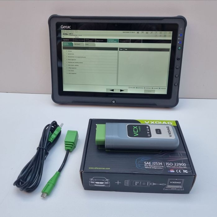 Diagnoză/Tester BMW ISTA ESYS INPA cu Tabletă GETAC F110 G4/ 16GB/512GB/4G