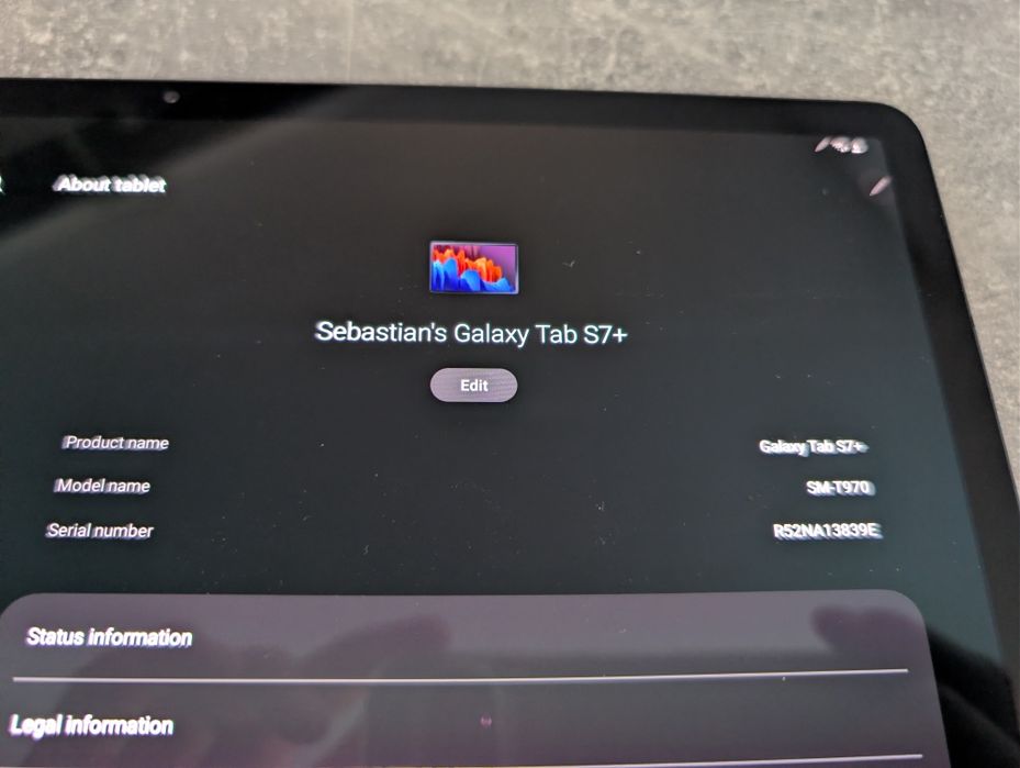 Vând tableta Samsung Galaxy Tab S7+ !