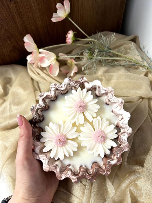 Натурална соева свещ ароматизирана ръчно направена