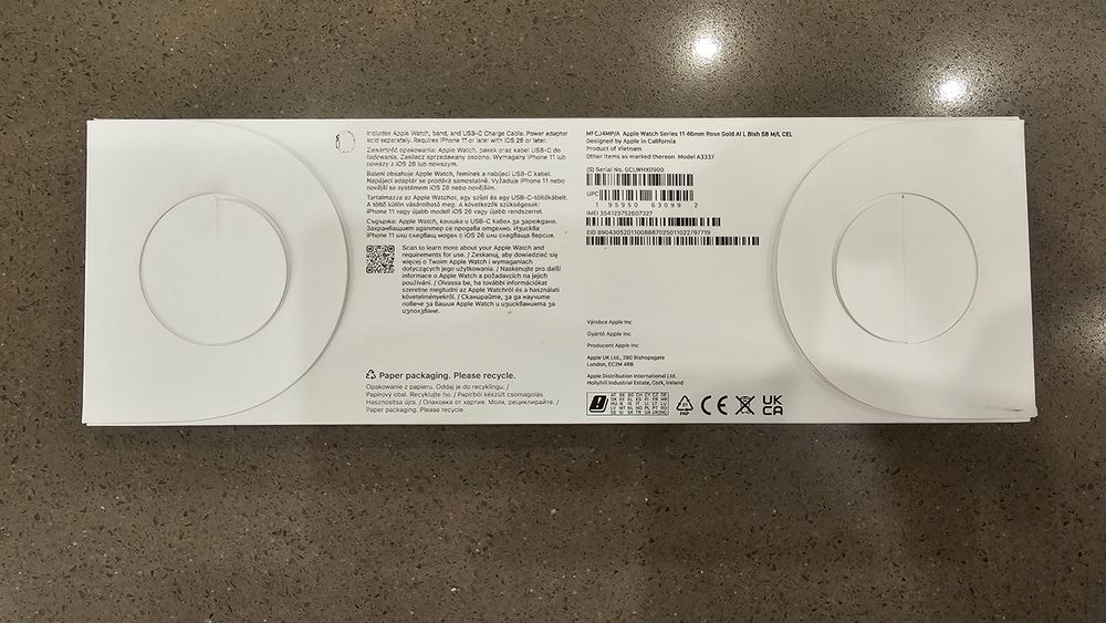 Apple - Watch S11 eSim Cellular, 46 mm Rose Gold