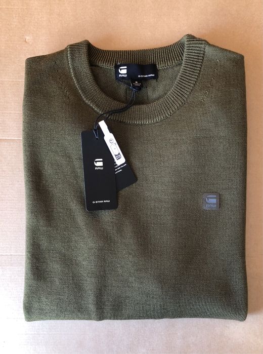 100% мерино вълна G-Star RAW Premium Core Sweater мъжки пуловер - S