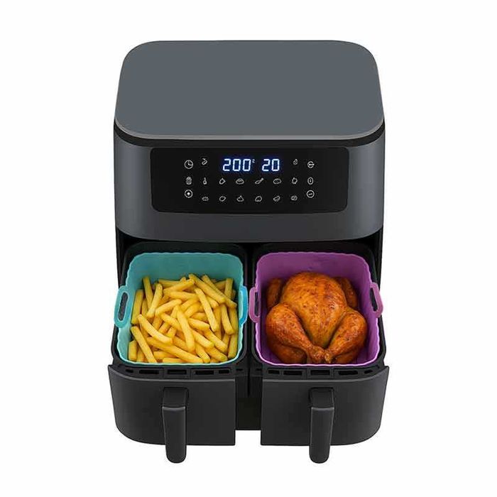 Силиконова форма за фритюрник / еърфрайър air fryer без мазнина
