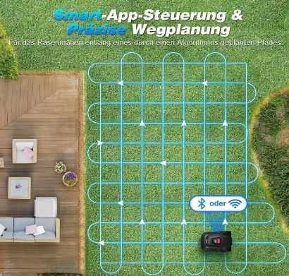 Роботизирана косачка Handwise MGC 500, 500 m², 2.4 G WiFi