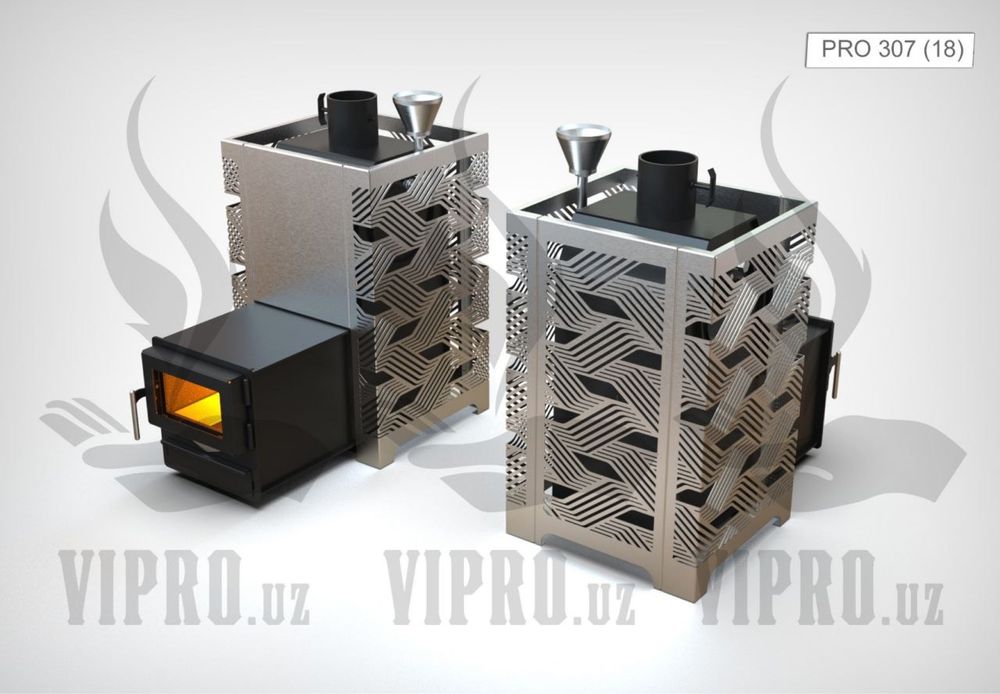 Печь для бани,сауны «PRO-307», печь с закрытой каменкой,сауна,баня