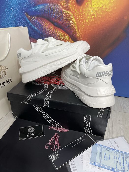 Adidasi Versace Odissea piele naturala 100% Full Box colectie noua
