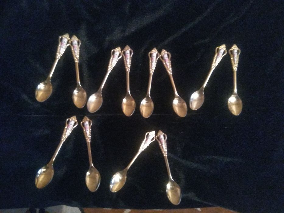 Ложки чайные золотые