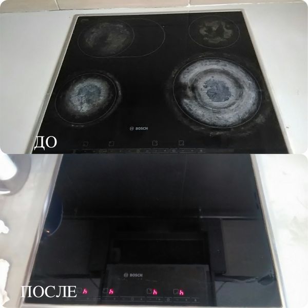 Полировка варочных плиты