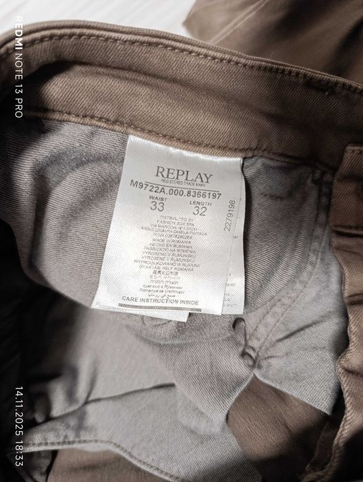 ''Replay Benni jeans Brown''оригинални мъжки дънки 33 размер