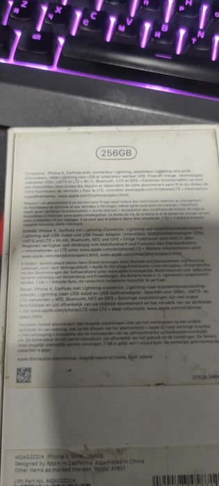 OXIRGACHA OQILA, Apple iPhone X 256gb