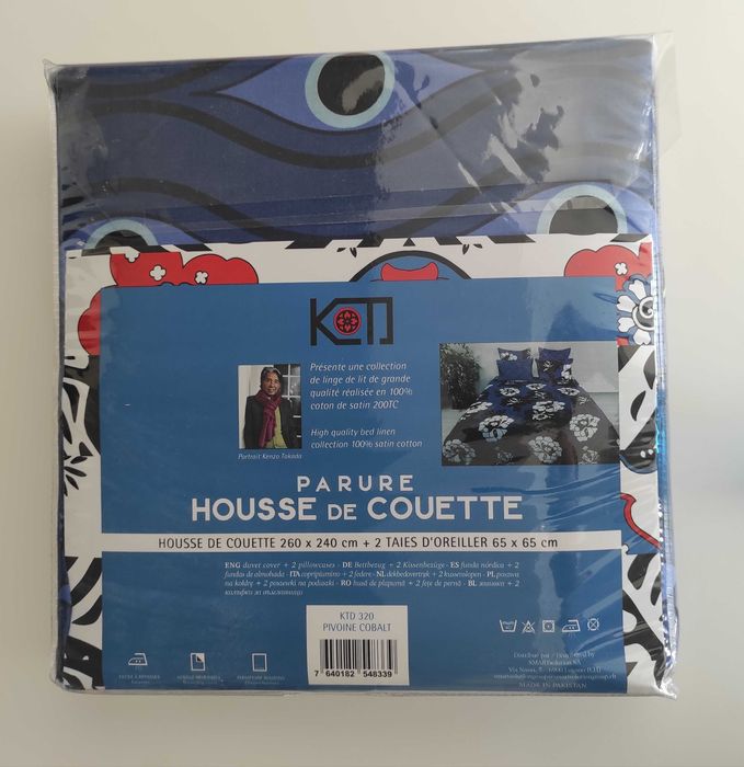 Set lenjerie de pat bumbac satinat Kenzo 260 x 240 cm