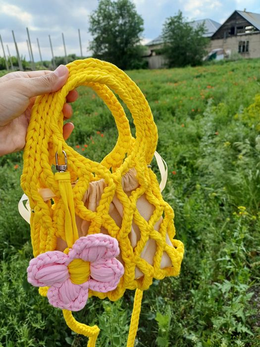Вязанные сумки. Авоська