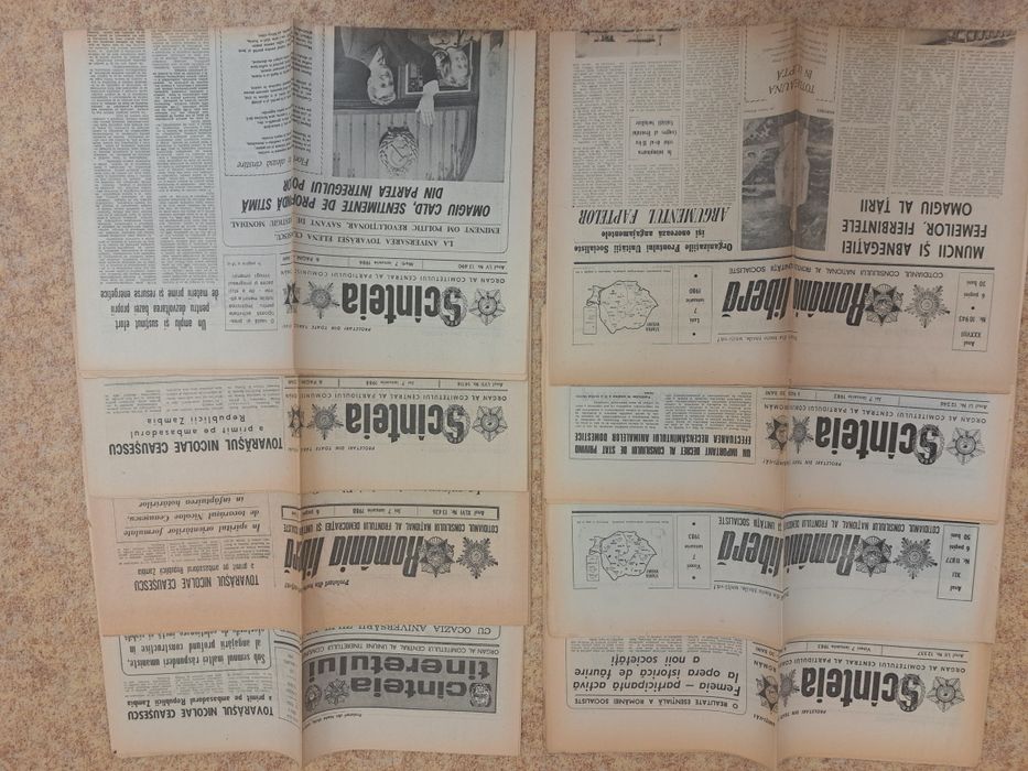 Ziare omagiale - Ceausesc, RARE, 50 lei