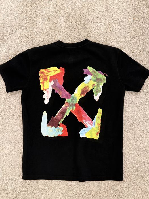 Tricou off white M negru