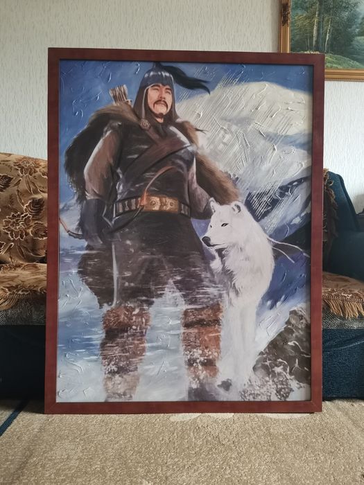 Картина маслом на холсте в раме.