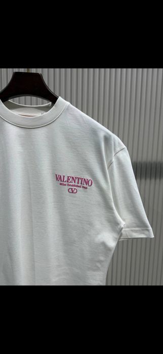 Tricou Valentino Alb S - XXL