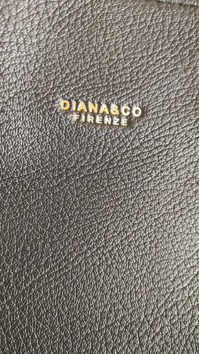 Класическа черна чанта Diana & Co от еко кожа