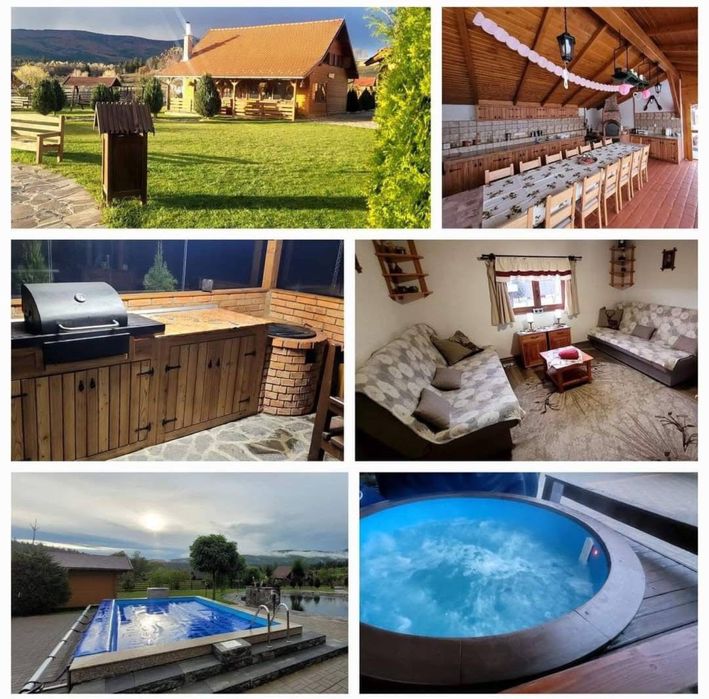 Cabana 26pers cu piscina, jacuzzi incluse