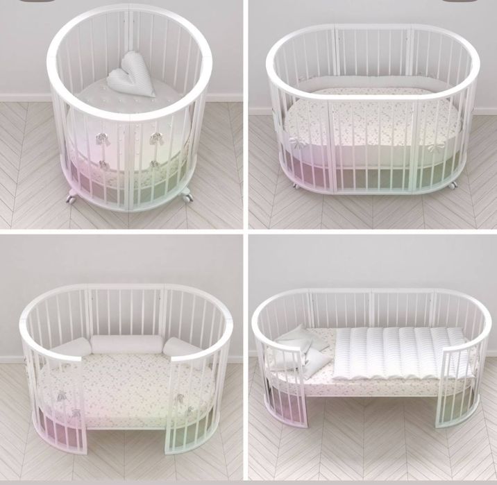 РОССИЙСКАЯ ДЕТСКАЯ кроватка-трансформер DaVinci (ореховое дерево)