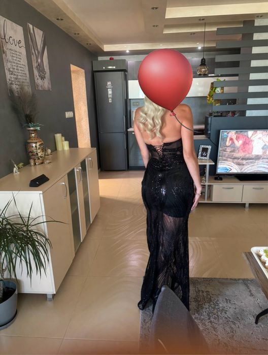 Черна официална рокля