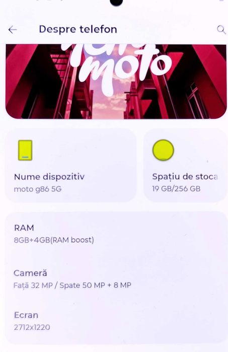 (AG35 B.34729) Telefon Motorola G86 5G  - 900Lei Garantie 2ani!