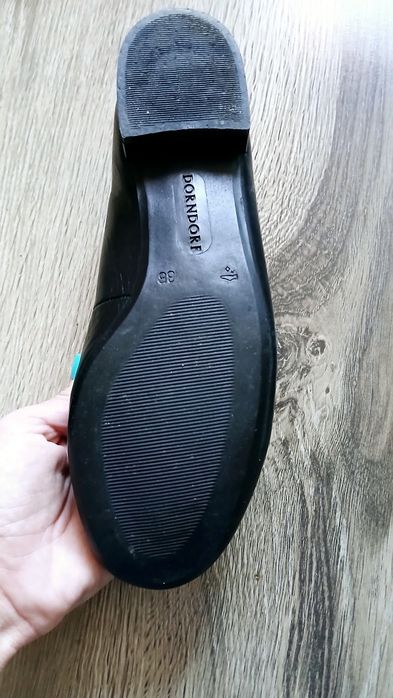 Balerini de piele, negri, marimea 36