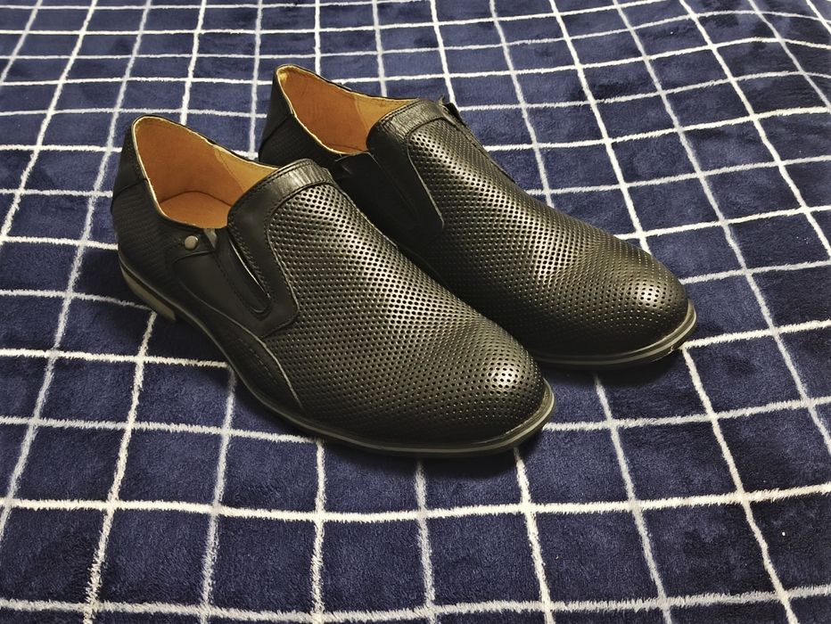 Кожанные мужские туфли