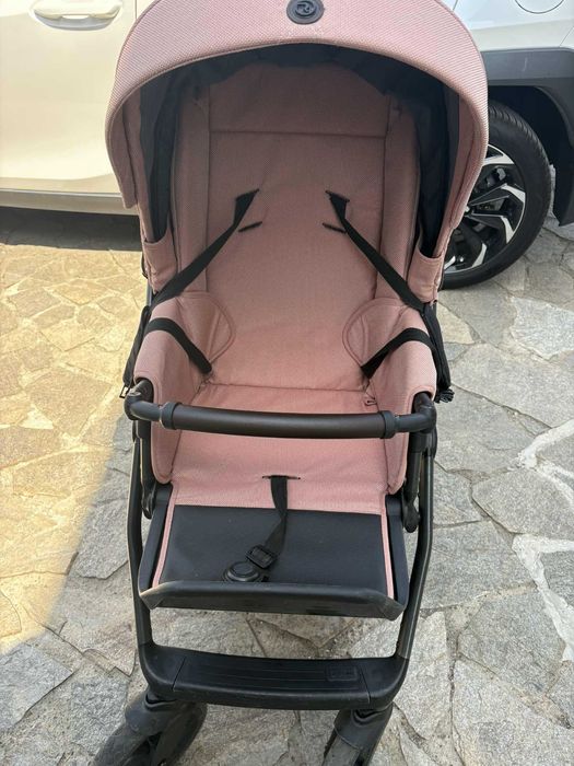 Бебешка количка 2 в 1 BASS NEXT ROSY MOOD - ROAN + столче за кола