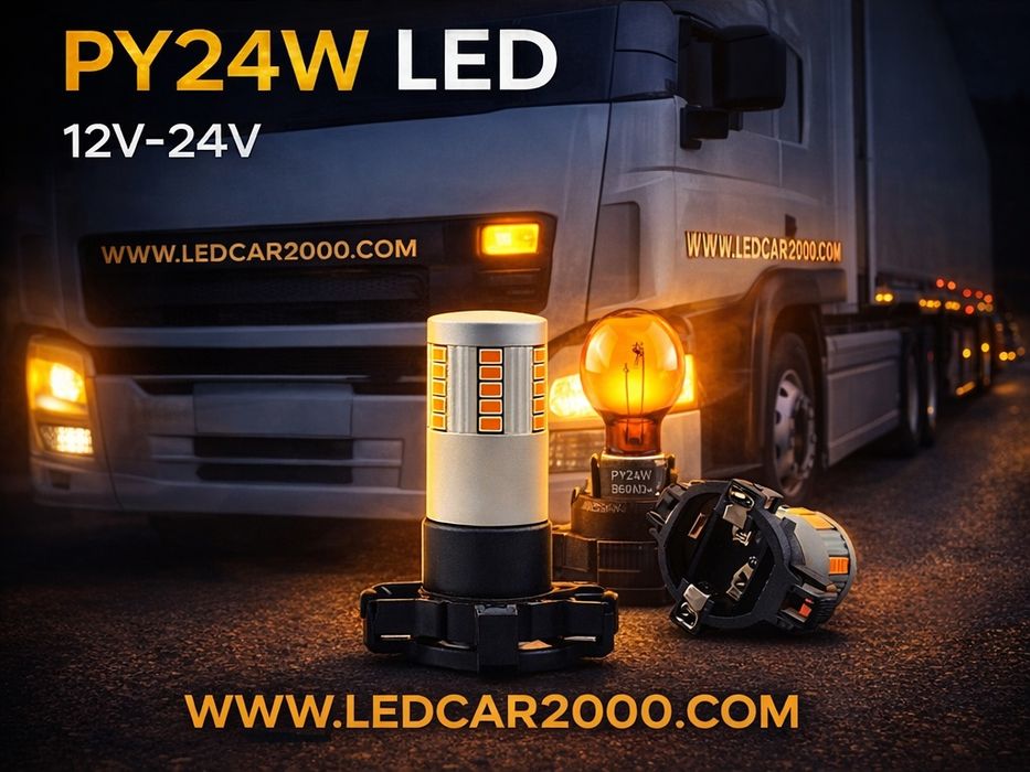 Лед Крушки PY24W 2500 LM