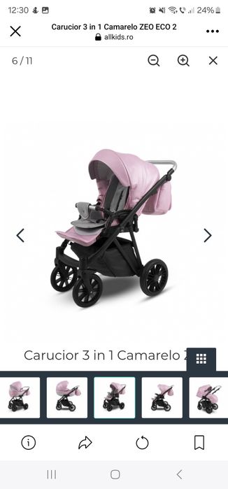 Căruț 3in1 folosit foarte putin! Nu e negociabil