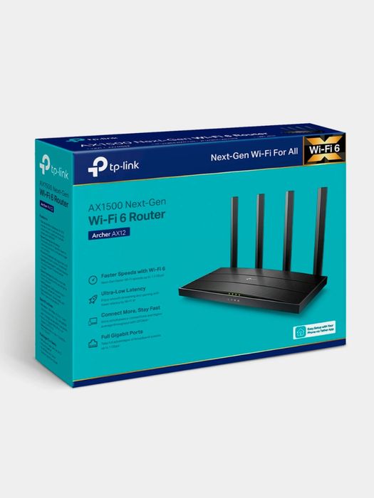 Tp-Link Archer Ax12 Original Двухдиапозонный Wifi 6 Router AX1500