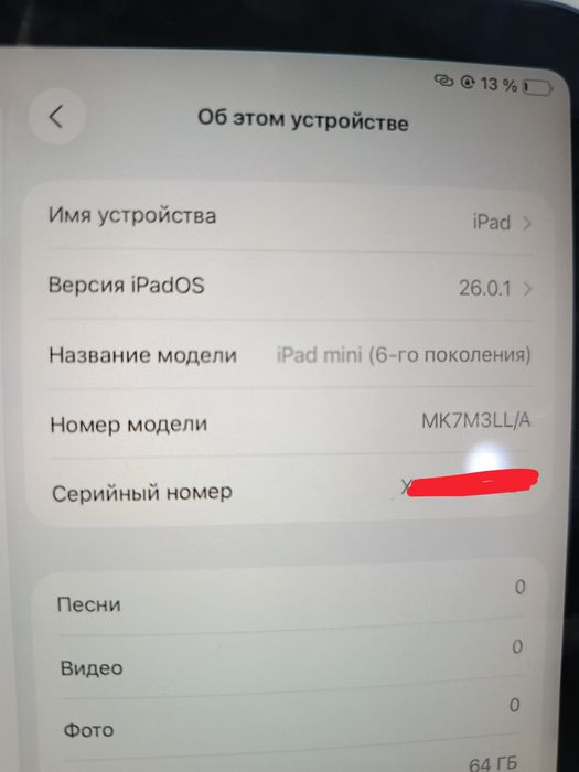 Ipad 6 mini 64gb
