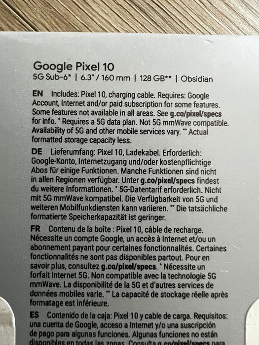 Telefon mobil Google Pixel 10, 128GB, 12GB RAM, 5G, Obsidian - la titlu