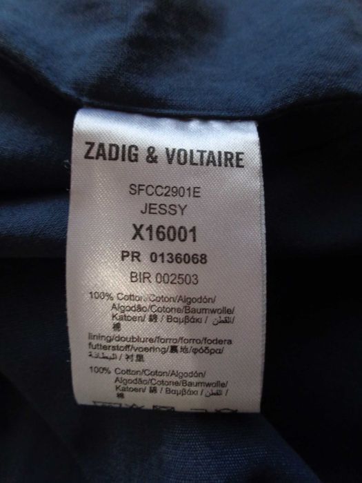 Jacheta Zadig&Voltaire bleumarin marimea 12-XS