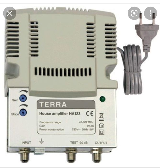 Усилитель Терра для Антенны UZDIGITAL tv и На Кабель ТВ. Оригинал