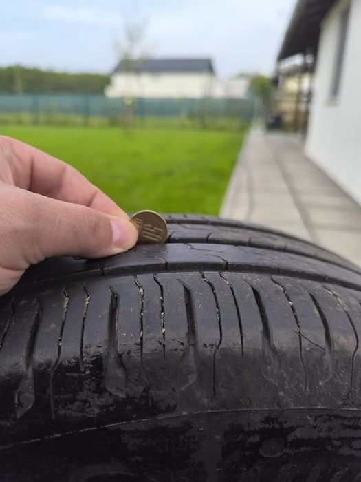 Set 4 anvelope de vara cu jante 195/65/R15 CONTINENTAL