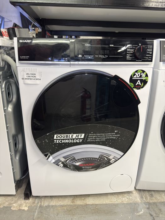 Masina de spalat rufe Sharp ES-WNFB014CWDA, 10kg, clasa A, Motor Advanced Inverter, factura si garantie 12 luni