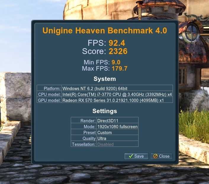 Геймърски компютър i7 RX 570 4GB GDDR5 RAM 16GB SSD 500GB